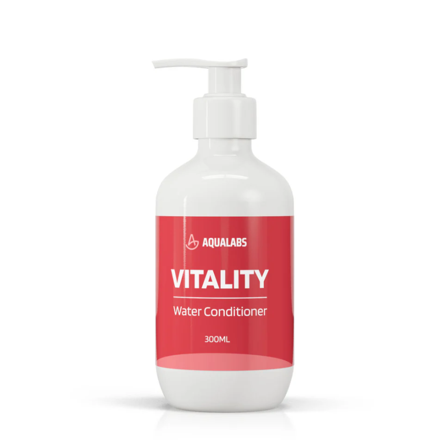 AquaLabs Vitality 300ml bottle on white backgound