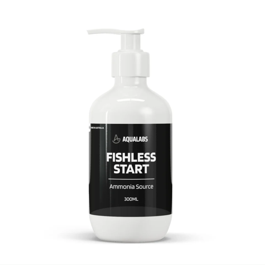 AquaLabs Fishless Start Bottle 300ml on white background